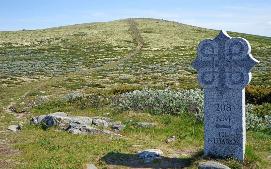 Skilt St. Olavsleden over Dovre